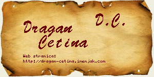 Dragan Cetina vizit kartica